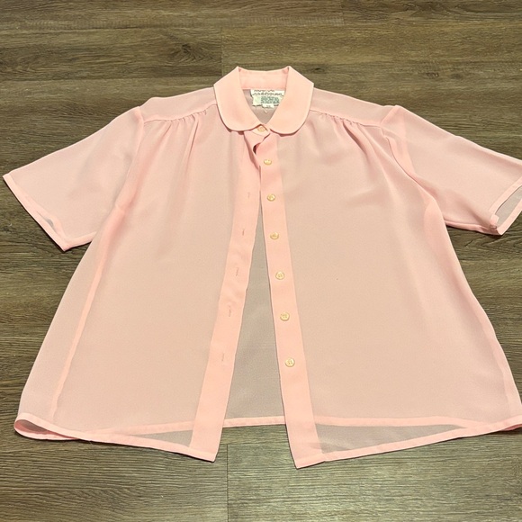 women’s pink sheer blouse - Picture 1 of 3